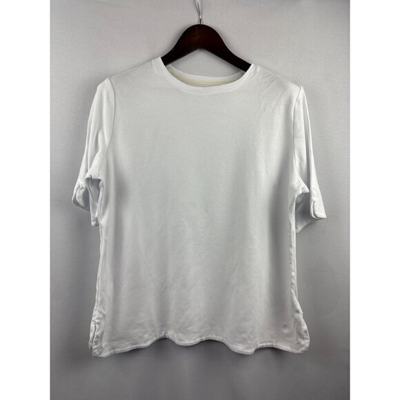 Women’s Isaac Mizrahi Live! XL White T-Shirt - Picture 1 of 6